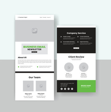 Email Newsletter Template Design for Business.