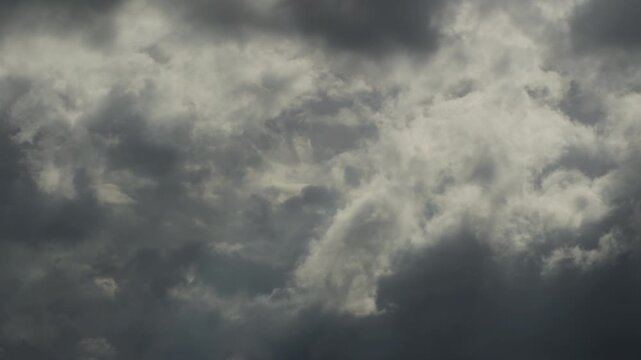 Clouds in a cloudy day.Time Lapse