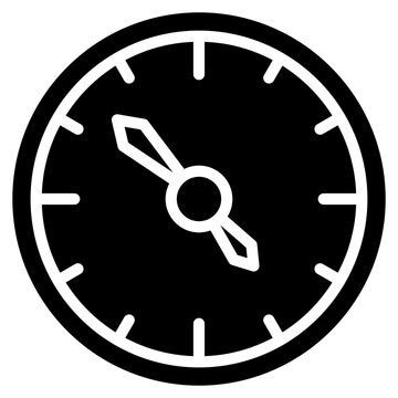Wall Clock glyph icon