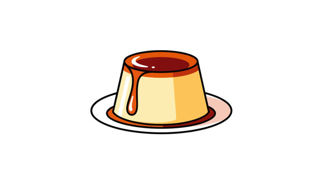 Delicious Creamy Caramel Custard Pudding Dessert.