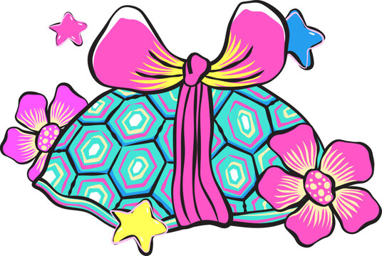 Tropical Coquette Turtle Summer Paradise