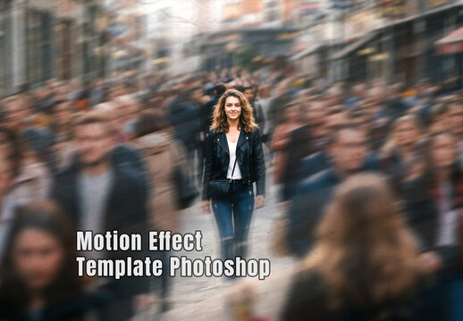 Abstract Blur Poster Photo Effect Mockup