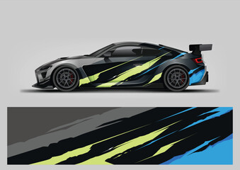 Obraz premium Racing background for sport car wrap design and vehicle livery