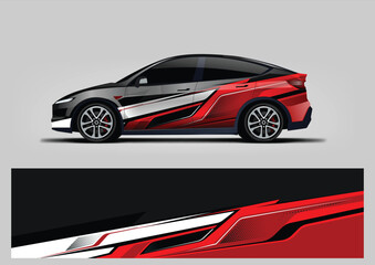 Racing background for sport car wrap design and vehicle livery © Lancar