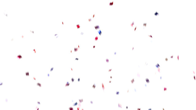 PNG Confeti Failling Colorful Confetti against a White Background. Muticolor Confetti Transparent Background. 3d Rendering Transparent Confeti. Confetti partical isolated on transparent background.