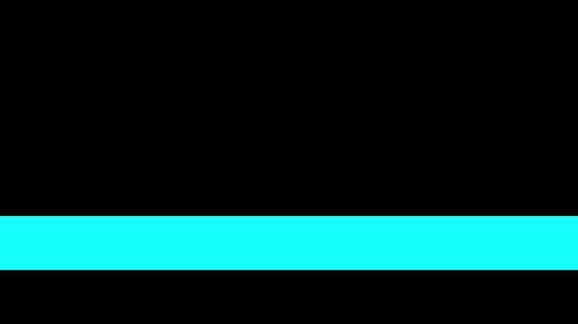 4K Cyan Glowing Lower Third Bar Animation Loop