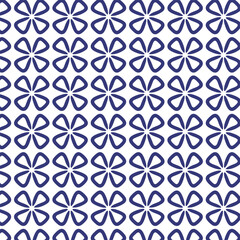 Fototapeta premium simple-indigo-floral-seamless-pattern