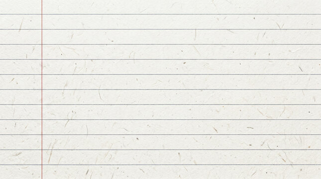 Seamless lined paper texture with red margin lines, perfect for writing notes, journaling, or creative projects, offering a classic and clean background for any text-based content