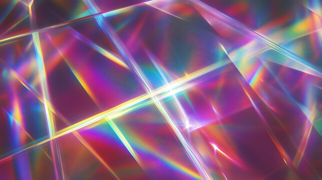 Vibrant holographic light spectrum background.