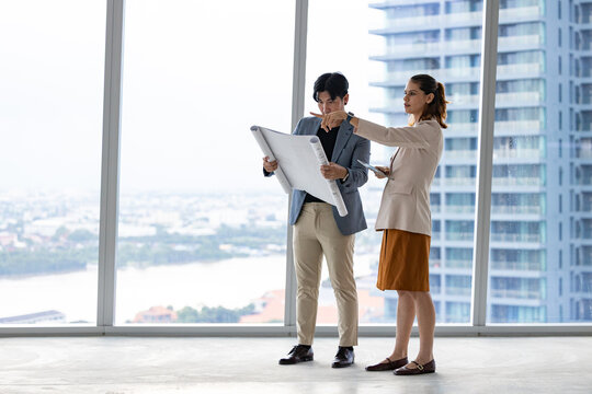 Site Inspection in a High-Rise Building with City View