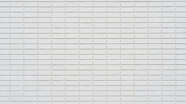 White brick wall pattern background with background material construction