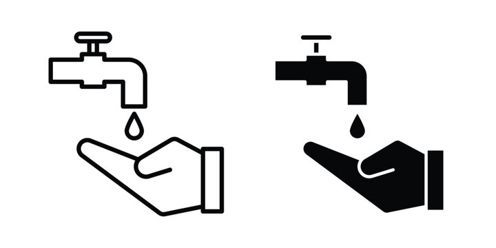 Ablution icon concept editable stroke outline. flat vector illustration.