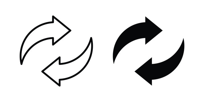 Converter icon concept editable stroke outline. flat vector illustration.