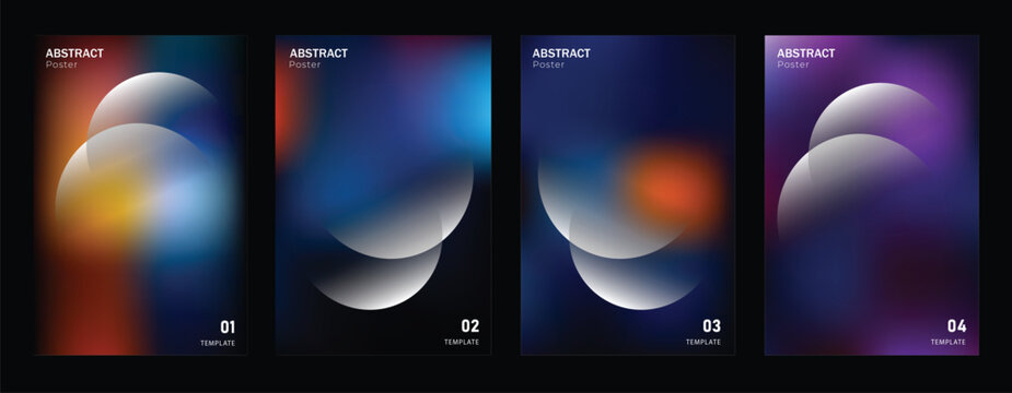 Abstract Glow Gradient Background white spheres. creative futuristic graphic design. 