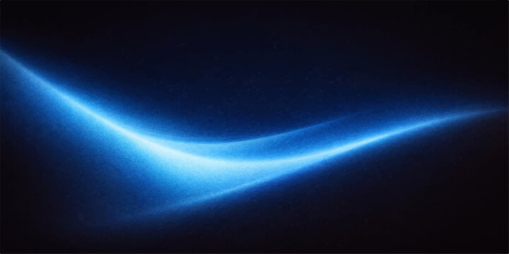 Abstract blue space background featuring dark motion waves and digital art texture with glowing light rays and a flash of star energy