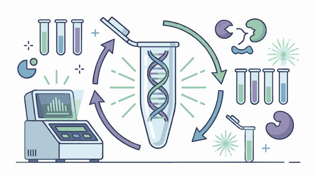 RT-PCR Laboratory Process Illustration