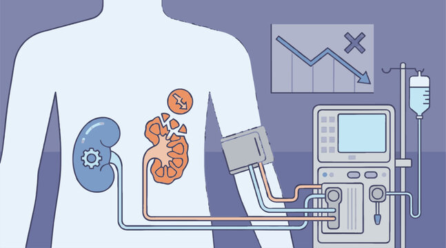 Renal Failure Hemodialysis Concept