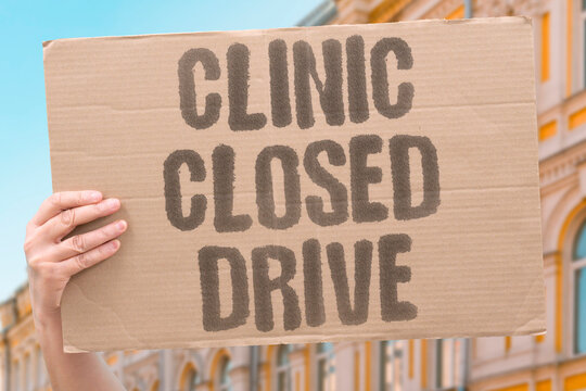 "Clinic Closed Drive" Clinic closures from abortion bans compel long-distance patient travel. CLINIC. CLOSURES. BANS. LONG DISTANCE. PROCEDURES.