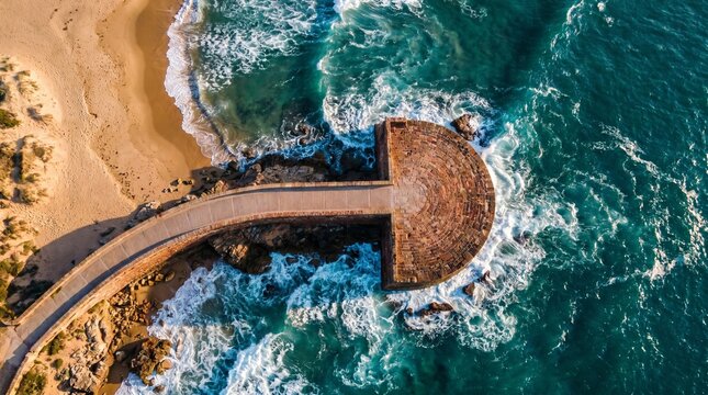 india goa drone view fort aguada
