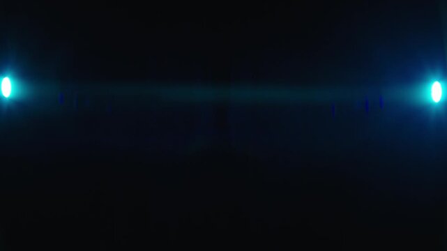 Anamorphic light leak and lens flare effects for smooth transitions and compositions for music  and cinema