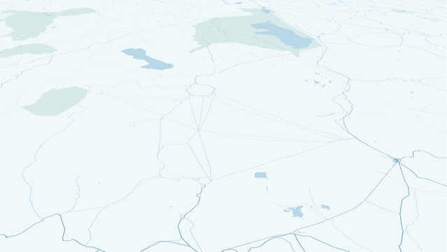 Modern minimalist vector map of Salar de Uyuni, Bolivia. High-quality scalable illustration of Uyuni salt flat, Isla Incahuasi, Potosi region, and Altiplano geography for posters and d
