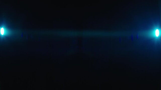 Anamorphic light leak and lens flare effects for smooth transitions and compositions for music  and cinema