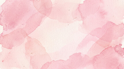 Fototapeta premium Soft watercolor washes in delicate shades of pink and white create a gentle, ethereal backdrop, perfect for creative designs and artistic projects