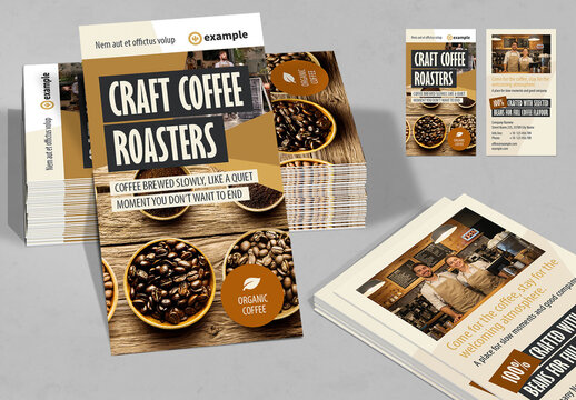 Business Card Template for Coffee Bar