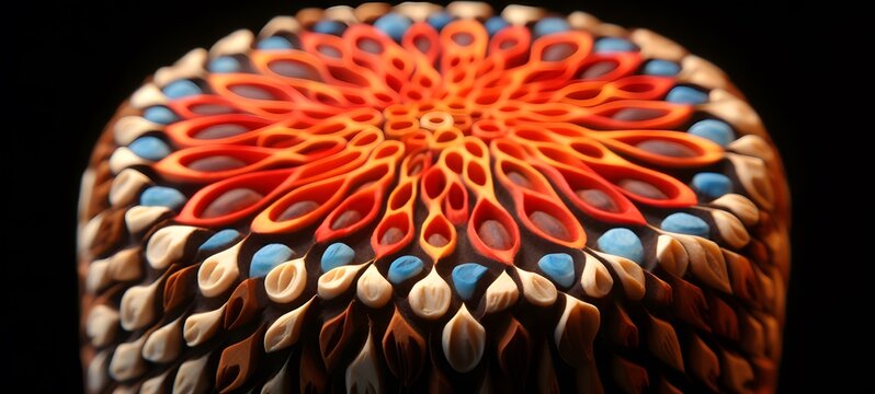 rafflesia arnoldii shaped matchstick carving,generative AI