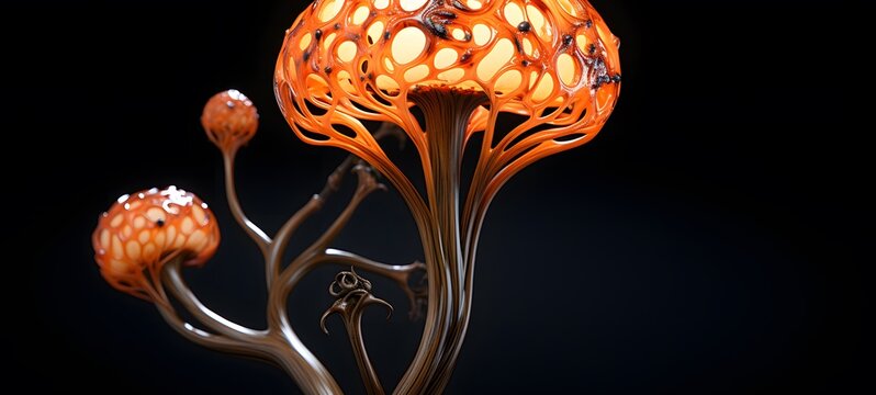 rafflesia arnoldii shaped matchstick carving,generative AI