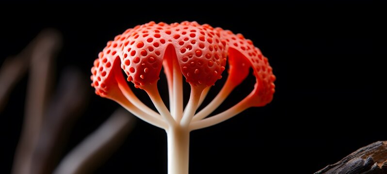 rafflesia arnoldii shaped matchstick carving,generative AI