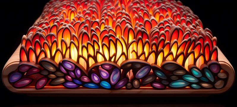 rafflesia arnoldii shaped matchstick carving,generative AI