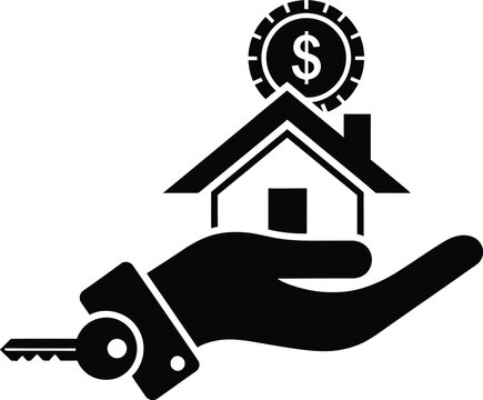 House key with money and property investment concept
