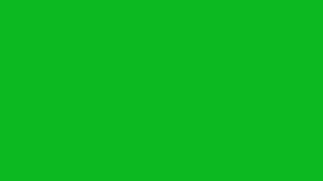 Military gun muzzle flashes fire flash with thick smoke and fire spark Gunshot, green screen black screen isolated chroma key background
