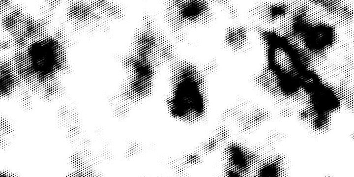 Professional black and white halftone grunge texture with strong contrast and noise pattern for multipurpose design and microstock use.