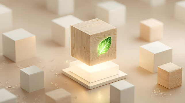 Clean Green IT and ESG reporting concept with copy space