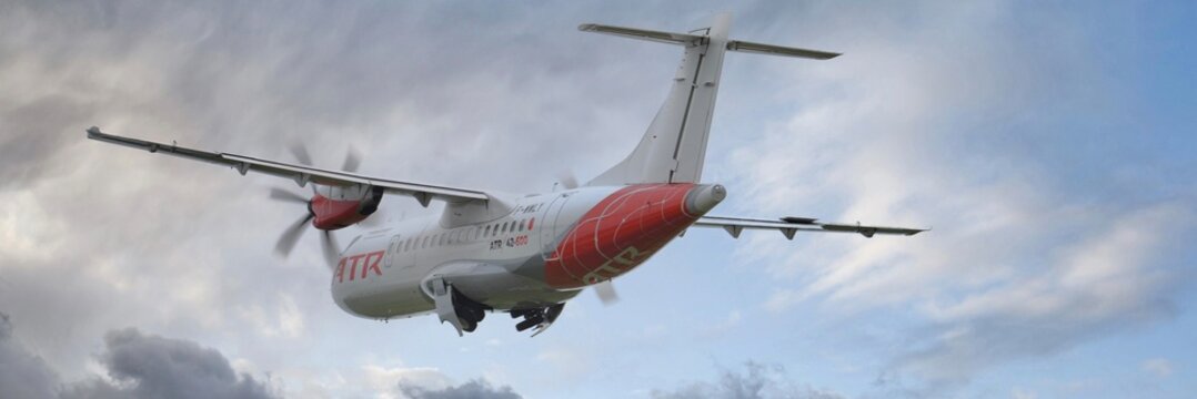 ATR 42 600 constructeur d&eacute;collage banni&egrave;re