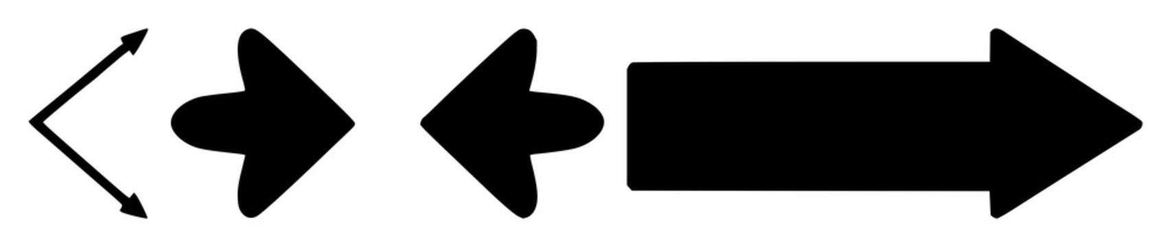 Returns and exchanges arrow set with solid black icon on white background featuring arrows, business, commerce with return, exchange and navigation