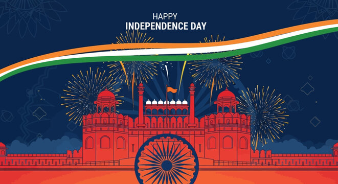 India Independence Day Celebration: Red Fort, Fireworks, Flag