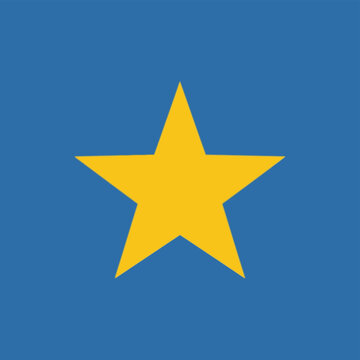 A single yellow five pointed star icon centered.