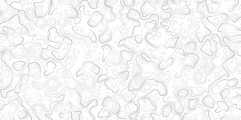 Abstract topographic map contour lines on white background © MD.HUZZATULLAHISLAM