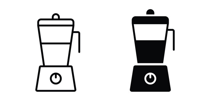 Blender icon editable vector. Solid and line icons.