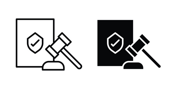 Code of conduct icon editable vector. Solid and line icons.