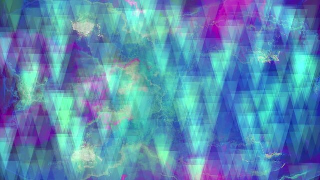 Animated gradient background made of triangles