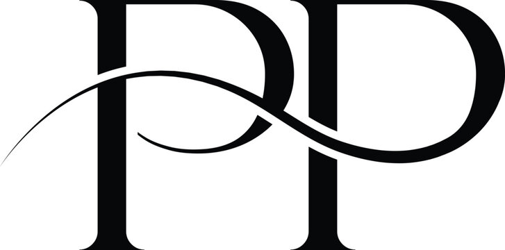PP minimalist logo design