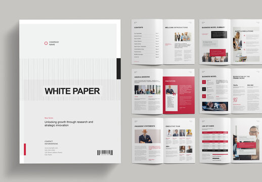 White Paper Brochure Template