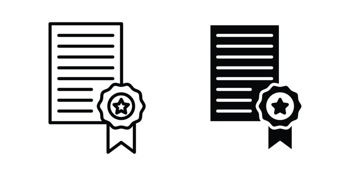 Patented icon editable vector. Solid and line icons.