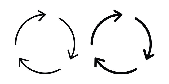 repeat icon editable vector. Solid and line icons.