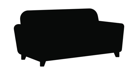 modern sofa silhouette against a white background © IMkM00i76