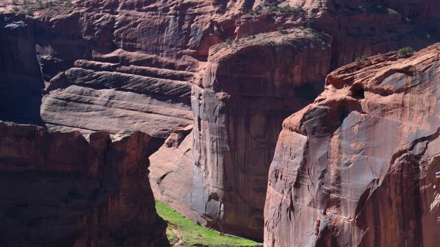 The stunning landscape of Canyon de Chelly National Monument in northeastern Arizona.